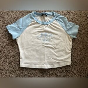 Preloved Kids Blue and White Graphic T-Shirt